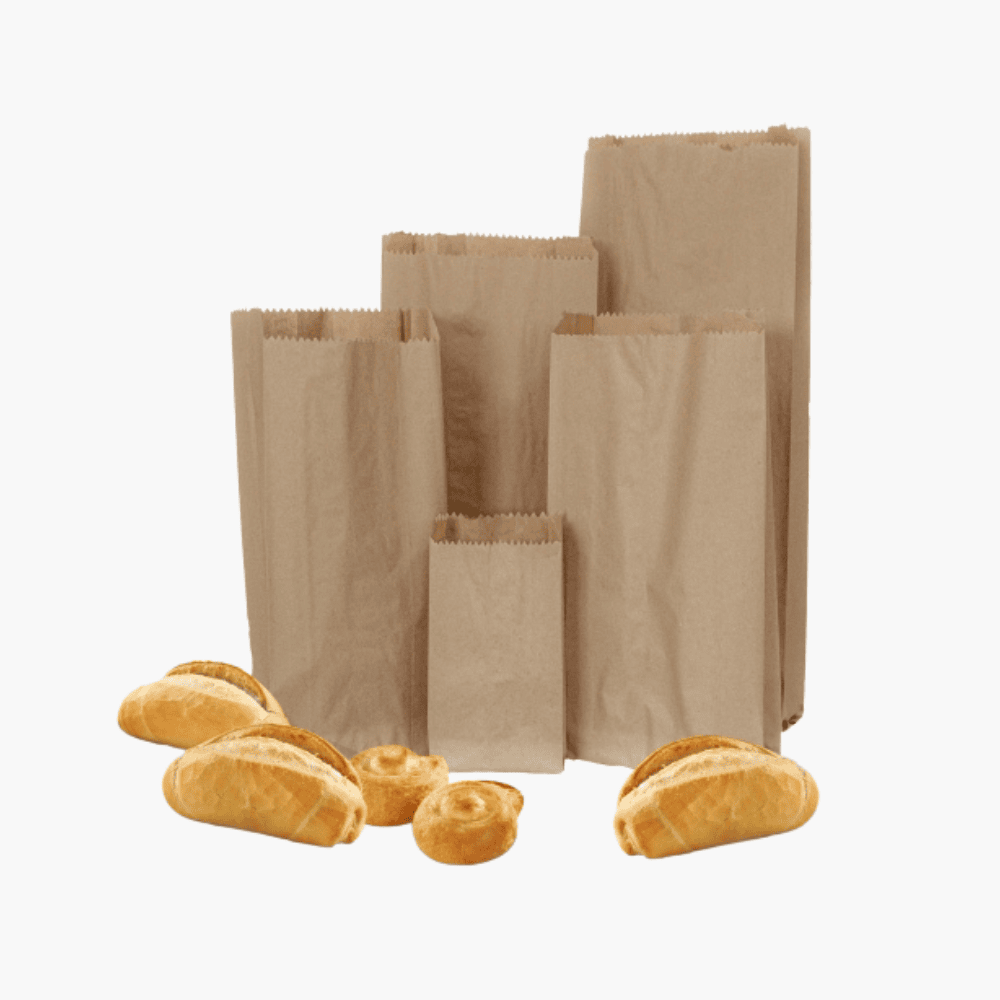 bolsas de papel kraft en diferentes tamaño