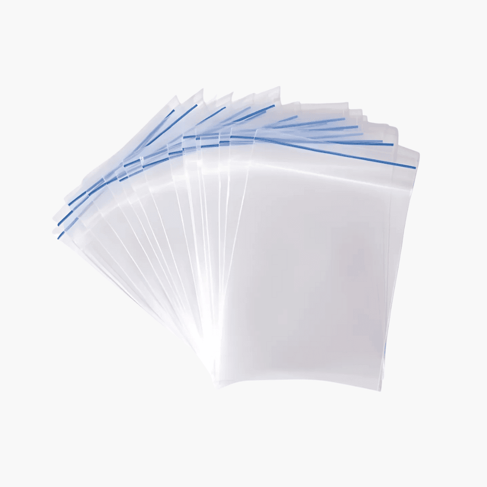 Bolsa ziploc con cierre hermético, reutilizable y resistente