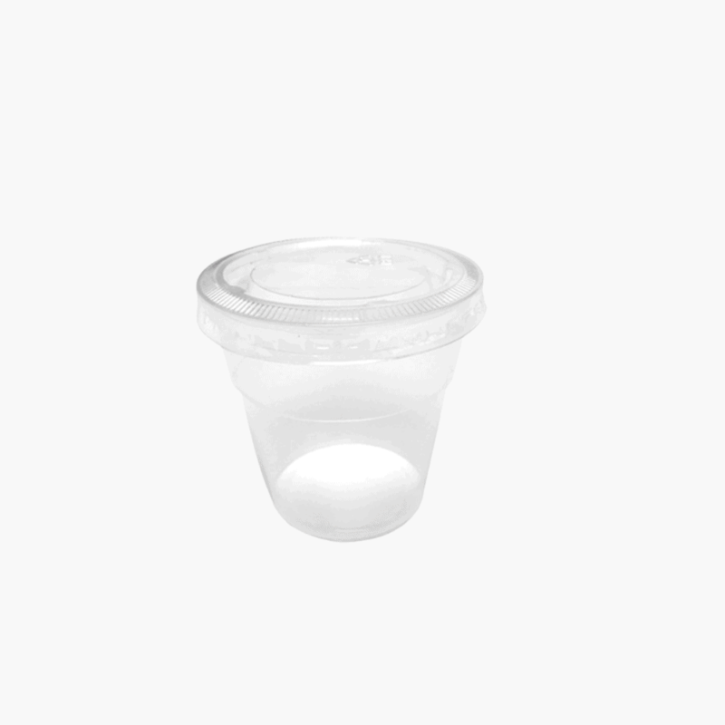 Vaso avión plástico desechable para postres y salsas