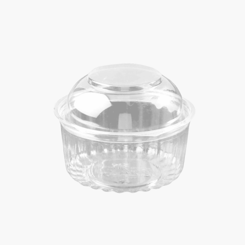 Pote con Tapa Bisagra Cup 225cc (Paq de 10 unid)