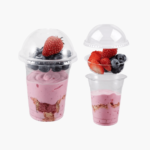 Vaso con Tapa Domo e Inserto para Cereal