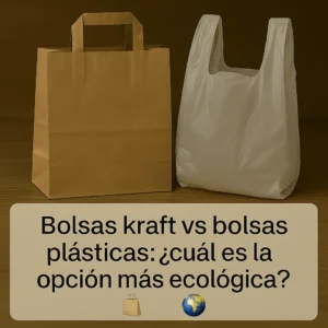 Bolsas kraft vs bolsas plásticas