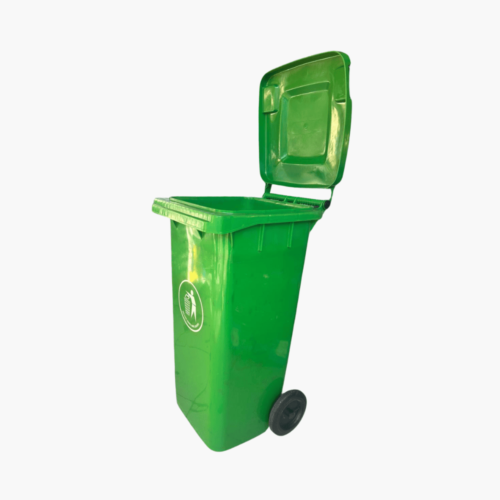 Contenedor de Basura Verde 120L con Ruedas