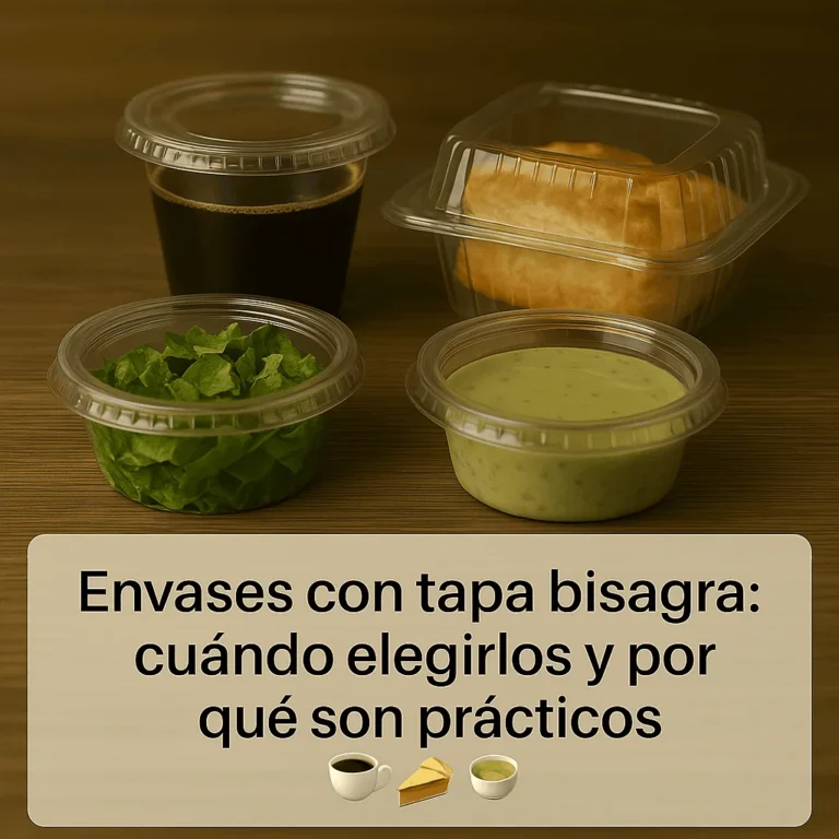Envases con tapa bisagra: cuándo elegirlos y por qué son prácticos