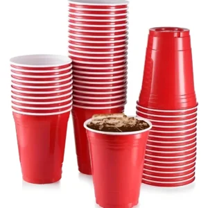 Vasos-desechables-plástico-PET-color-rojo-bicolor asos Desechables Plástico PET 473 mL Rojos Fiesta